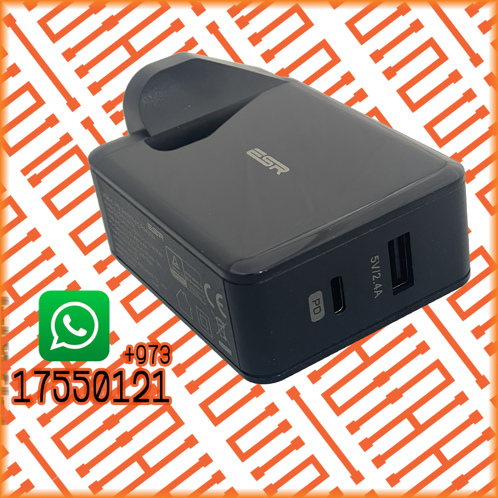 ESR 30W A+C FAST CHARGER , UK BLACK