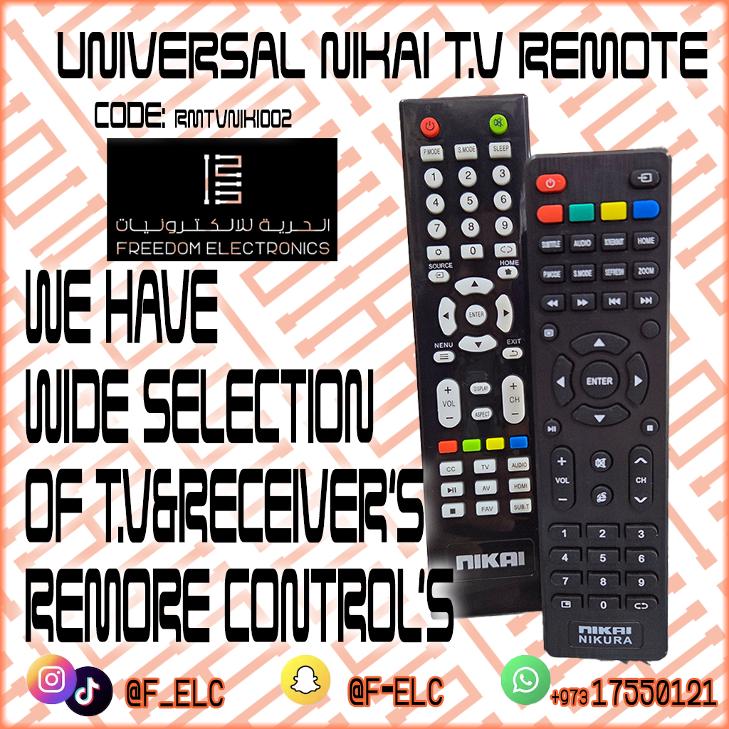 UNIVERSAL NIKAI T.V REMOTE