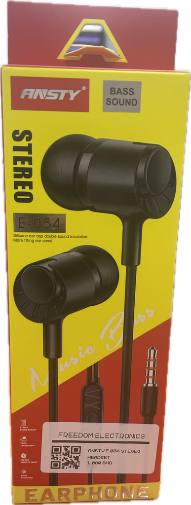 ANSTY E-054 STEREO HEADSET
