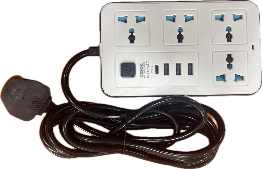 GKK GUOKANG A37 POWER STATION 4 SOCKET 3 USB-A & 1 USB-C