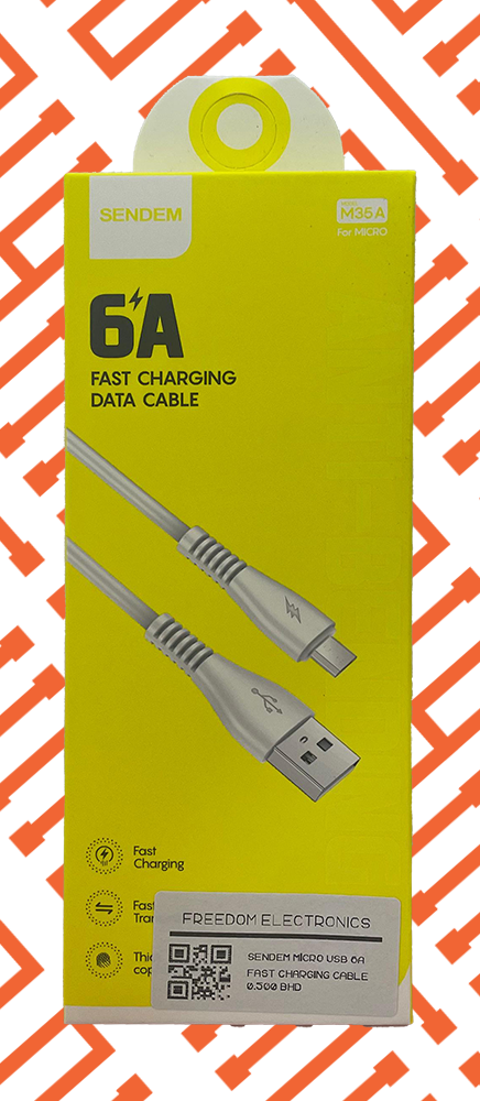 SENDEM MICRO USB 6A FAST CHARGING CABLE