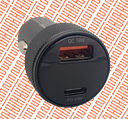 ESSAGER DOUAL PORT CAR CHARGER WITH LED DESIPLAY ES-CC21 45W