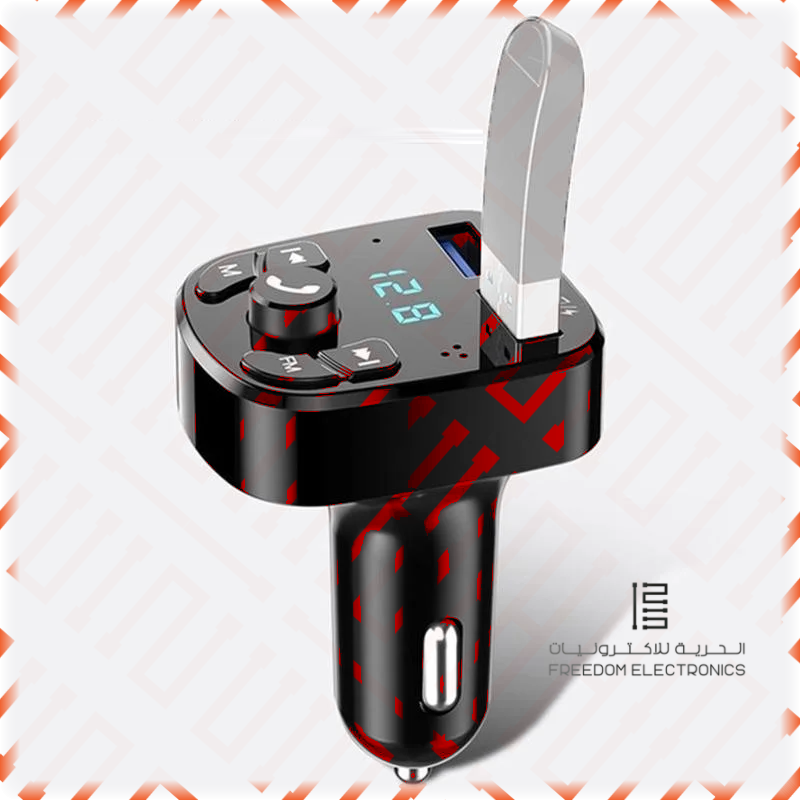 OLAF Car Bluetooth 5.0 Music Player FM Transmitter Dual USB Port Car Charger MP3 Receiver 3.1A Fast Charger Audio Recciever