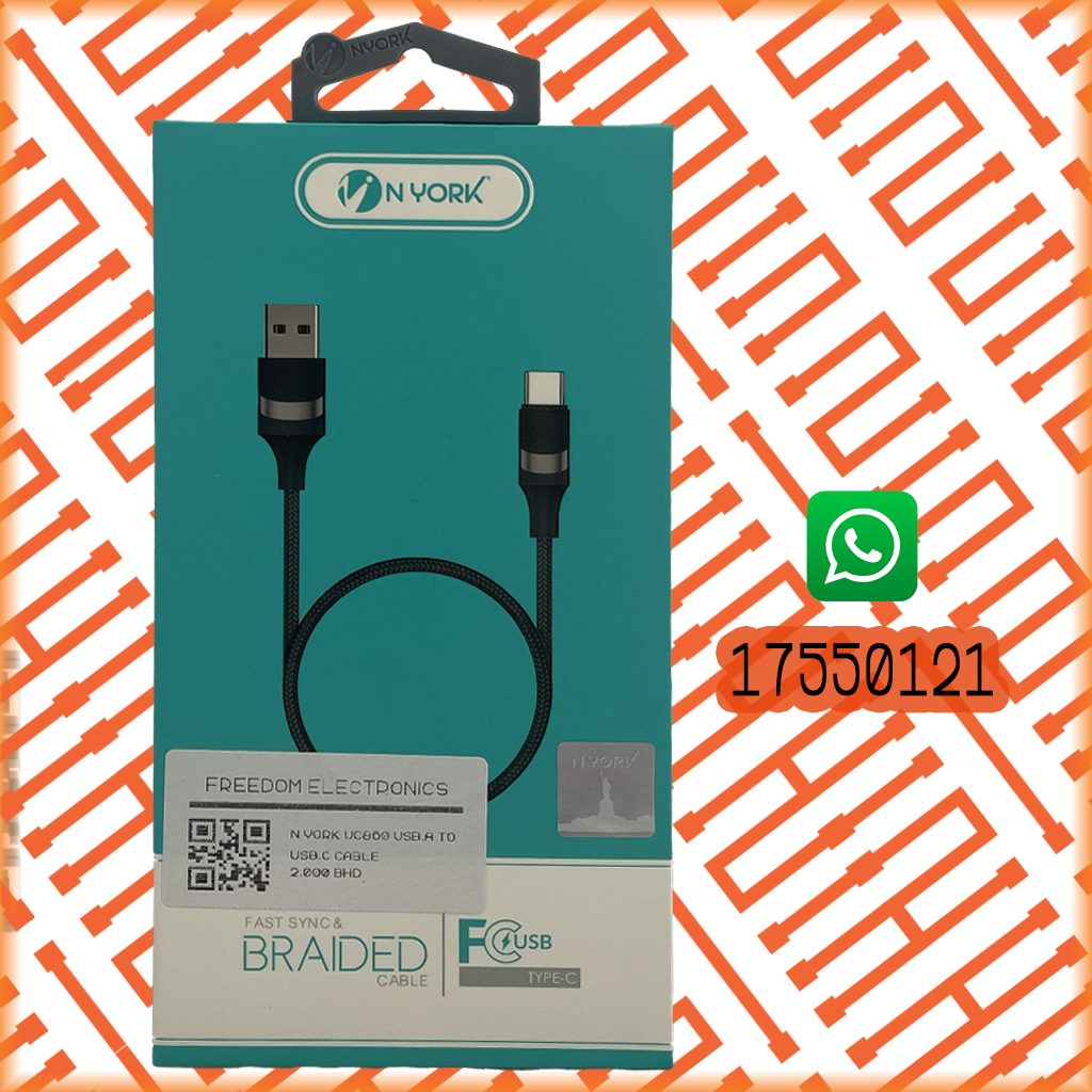 N YORK UC860 USB-A TO USB-C CABLE