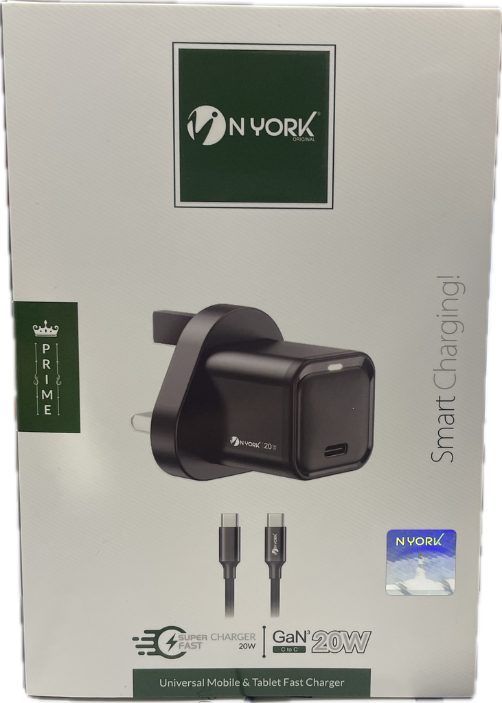 N YORK HC639 20 W CHARGER PD WITH TYPE-C CABLE