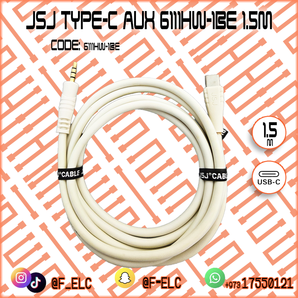JSJ TYPE-C AUX 6111HW-1BE 1.5M