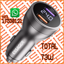 ESSAGER 73W DOUAL USB CAR CHARGER WITH LED