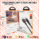 PORODO BRIDED CABLE 1.2M MICRO USB CABLE