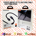 PORODO PD LIGHTNING CABLE BRIDED CABLE 1M